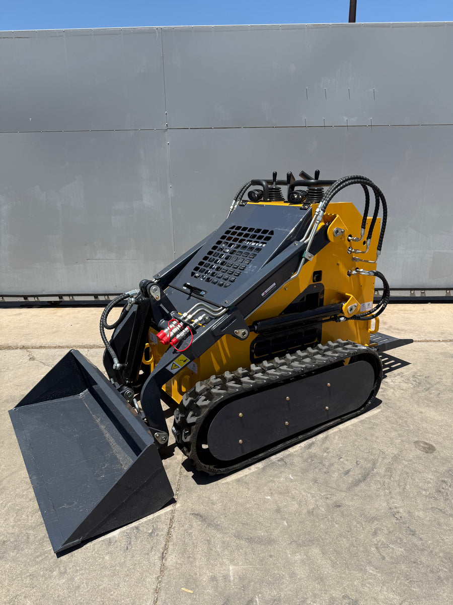 New V-Twin Gasoline Ride Behind Skid Loader Rato 670cc 23HP – Escous
